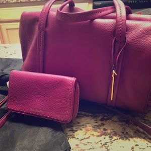 Vera Bradley Wild Berry Mallory Satchel & Wristlet